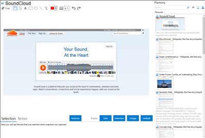 SoundCloud - Flamory bookmarks and screenshots