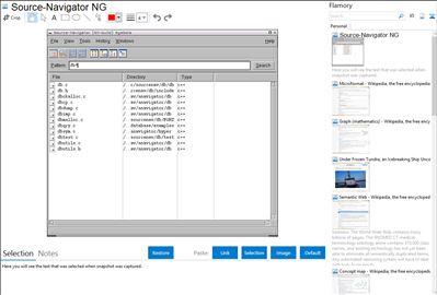 Source-Navigator NG - Flamory bookmarks and screenshots