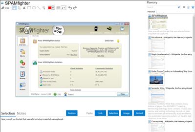 SPAMfighter - Flamory bookmarks and screenshots