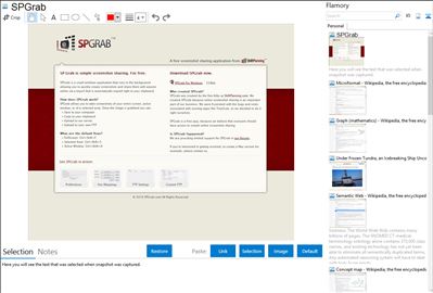 SPGrab - Flamory bookmarks and screenshots