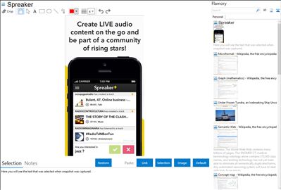 Spreaker - Flamory bookmarks and screenshots