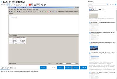 SQL Workbench/J - Flamory bookmarks and screenshots