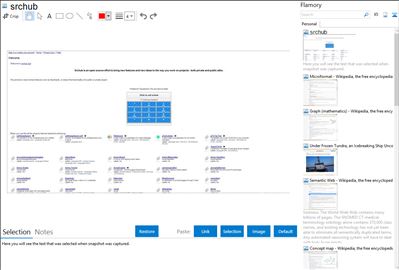 srchub - Flamory bookmarks and screenshots