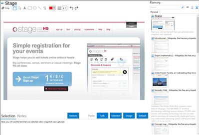 Stage - Flamory bookmarks and screenshots