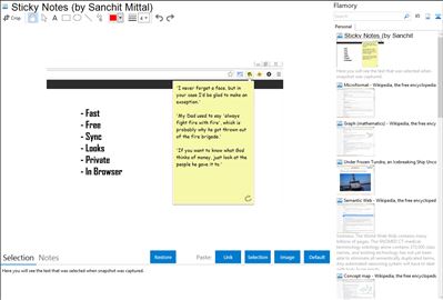 Sticky Notes (by Sanchit Mittal) - Flamory bookmarks and screenshots