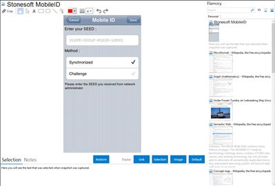 Stonesoft MobileID - Flamory bookmarks and screenshots