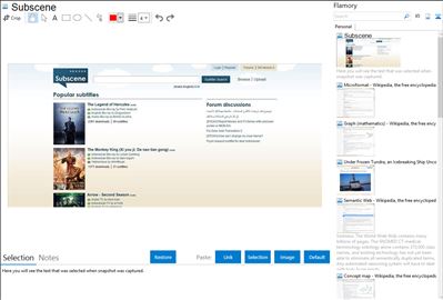 Subscene - Flamory bookmarks and screenshots
