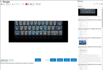 Swype - Flamory bookmarks and screenshots