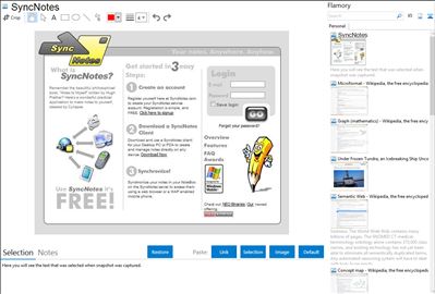 SyncNotes - Flamory bookmarks and screenshots