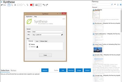 Synthese - Flamory bookmarks and screenshots