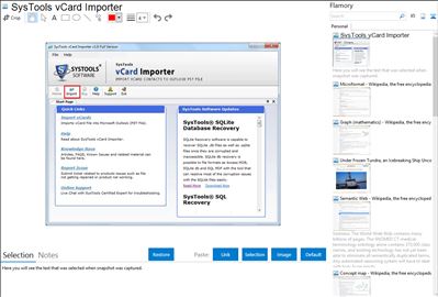 SysTools vCard Importer - Flamory bookmarks and screenshots