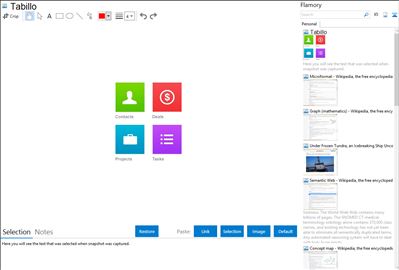 Tabillo - Flamory bookmarks and screenshots