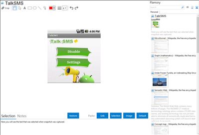 TalkSMS - Flamory bookmarks and screenshots