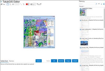 TatukGIS Editor - Flamory bookmarks and screenshots