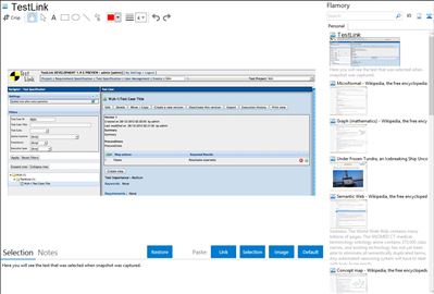 TestLink - Flamory bookmarks and screenshots