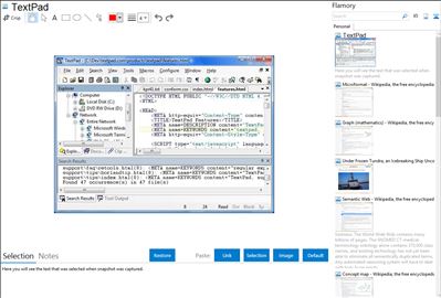 TextPad - Flamory bookmarks and screenshots