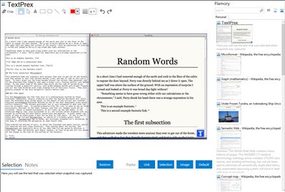 TextPrex - Flamory bookmarks and screenshots