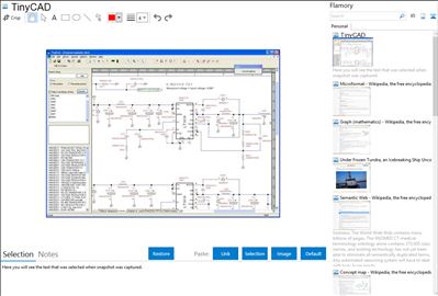 TinyCAD - Flamory bookmarks and screenshots