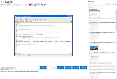 TinyEdit - Flamory bookmarks and screenshots