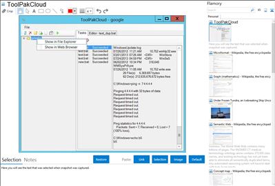 ToolPakCloud - Flamory bookmarks and screenshots