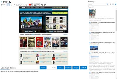 trakt.tv - Flamory bookmarks and screenshots