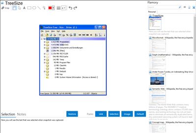 TreeSize - Flamory bookmarks and screenshots
