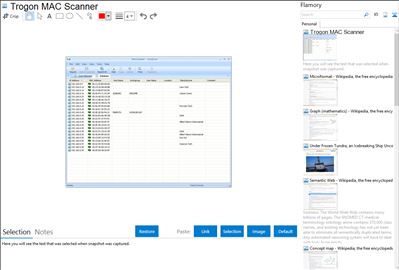 Trogon MAC Scanner - Flamory bookmarks and screenshots