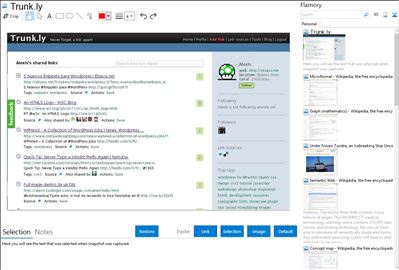 Trunk.ly - Flamory bookmarks and screenshots