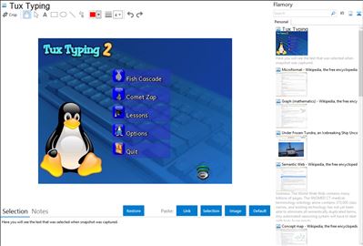 Tux Typing - Flamory bookmarks and screenshots