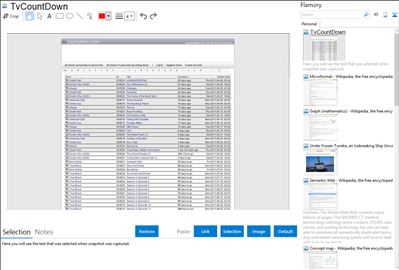 TvCountDown - Flamory bookmarks and screenshots