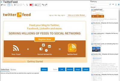 TwitterFeed - Flamory bookmarks and screenshots