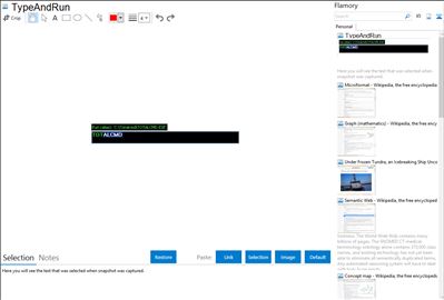 TypeAndRun - Flamory bookmarks and screenshots