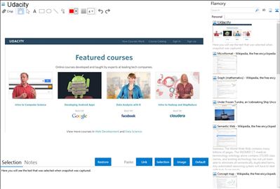Udacity - Flamory bookmarks and screenshots