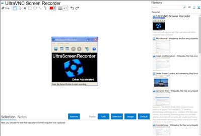 UltraVNC Screen Recorder - Flamory bookmarks and screenshots