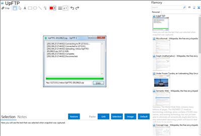 UpFTP - Flamory bookmarks and screenshots