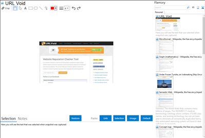 URL Void - Flamory bookmarks and screenshots