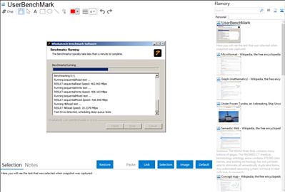 UserBenchMark - Flamory bookmarks and screenshots