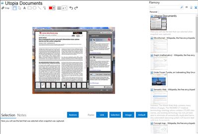 Utopia Documents - Flamory bookmarks and screenshots