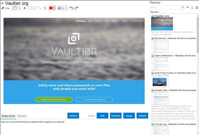 Vaultier.org - Flamory bookmarks and screenshots
