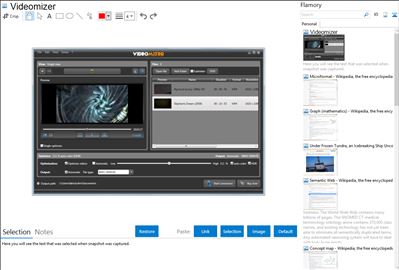 Videomizer - Flamory bookmarks and screenshots