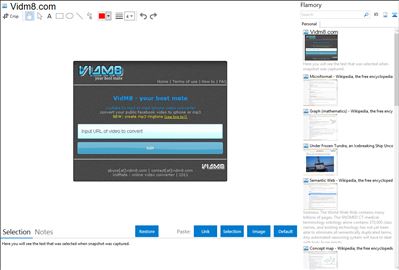 Vidm8.com - Flamory bookmarks and screenshots