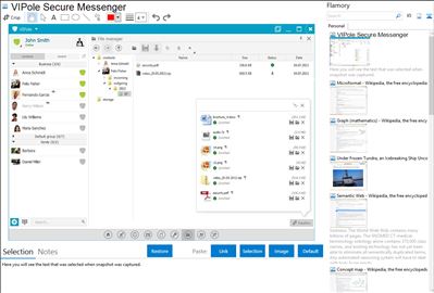 VIPole Secure Messenger - Flamory bookmarks and screenshots