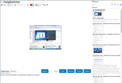 VistaSwitcher - Flamory bookmarks and screenshots