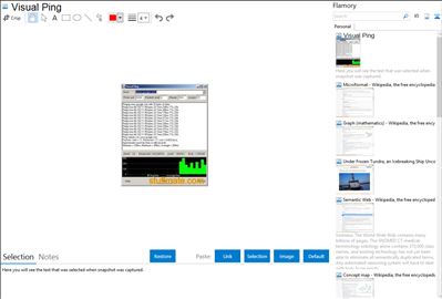 Visual Ping - Flamory bookmarks and screenshots