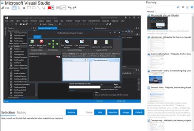 Microsoft Visual Studio - Flamory bookmarks and screenshots