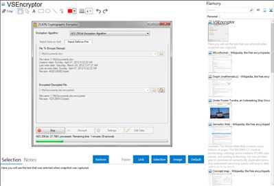 VSEncryptor - Flamory bookmarks and screenshots