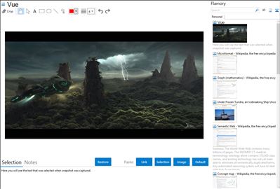 Vue - Flamory bookmarks and screenshots