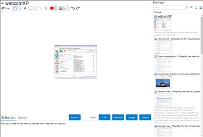 webcamXP  - Flamory bookmarks and screenshots