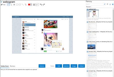 webogram - Flamory bookmarks and screenshots