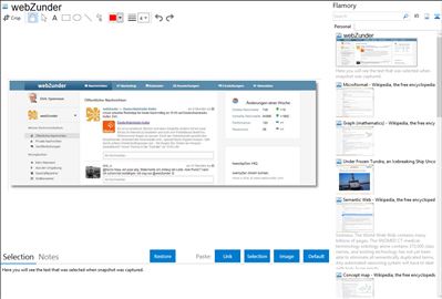 webZunder - Flamory bookmarks and screenshots